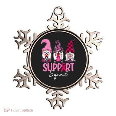 Gnomes Support Squad Breast Cancer Awareness Pink Ribbon Ornament