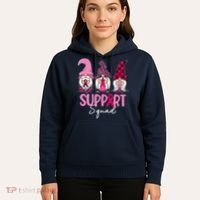Gnomes Support Squad Breast Cancer Awareness Pink Ribbon Hoodie thumb 5