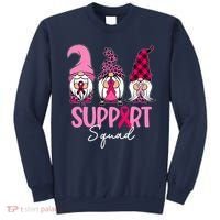 Gnomes Support Squad Breast Cancer Awareness Pink Ribbon Sweatshirt thumb 0