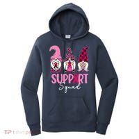 Gnomes Support Squad Breast Cancer Awareness Pink Ribbon Women's Hoodie thumb 0