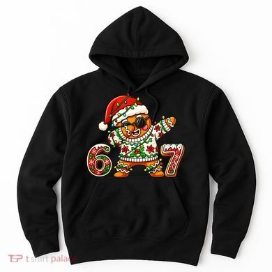 Gingerbread Six Seven 67 Ice Cream Drip Christmas Hoodie