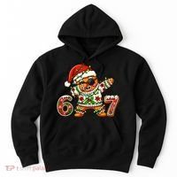Gingerbread Six Seven 67 Ice Cream Drip Christmas Hoodie thumb 0