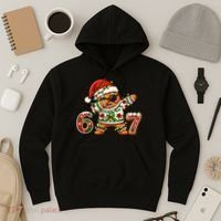 Gingerbread Six Seven 67 Ice Cream Drip Christmas Hoodie thumb 3