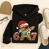 Gingerbread Six Seven 67 Ice Cream Drip Christmas Hoodie thumb 4