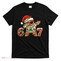 Gingerbread Six Seven 67 Ice Cream Drip Christmas T-Shirt thumb 0