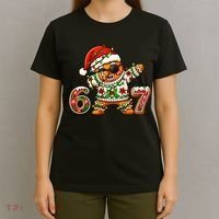 Gingerbread Six Seven 67 Ice Cream Drip Christmas T-Shirt thumb 4