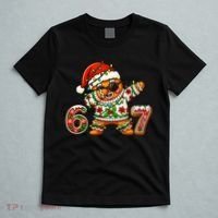Gingerbread Six Seven 67 Ice Cream Drip Christmas T-Shirt thumb 5