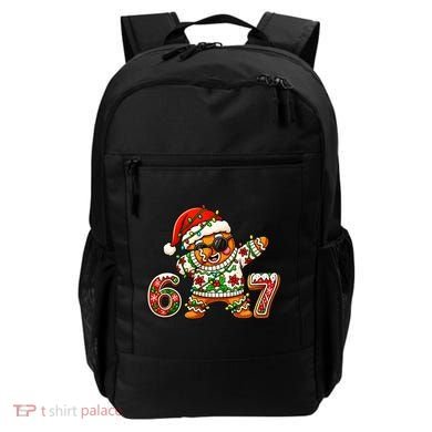 Gingerbread Six Seven 67 Ice Cream Drip Christmas Backpack