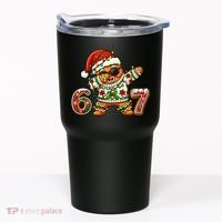 Gingerbread Six Seven 67 Ice Cream Drip Christmas Tumbler thumb 0