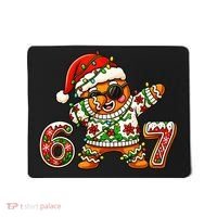 Gingerbread Six Seven 67 Ice Cream Drip Christmas Mousepad thumb 0
