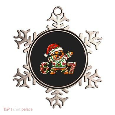 Gingerbread Six Seven 67 Ice Cream Drip Christmas Ornament