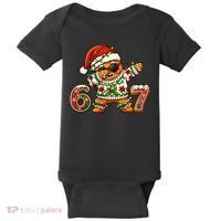 Gingerbread Six Seven 67 Ice Cream Drip Christmas Baby Bodysuit thumb 0