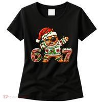 Gingerbread Six Seven 67 Ice Cream Drip Christmas Women's T-Shirt thumb 0