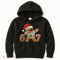 Gingerbread Six Seven 67 Ice Cream Drip Christmas Kids Hoodie thumb 0