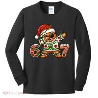 Gingerbread Six Seven 67 Ice Cream Drip Christmas Kids Long Sleeve Shirt thumb 0