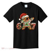 Gingerbread Six Seven 67 Ice Cream Drip Christmas Kids T-Shirt thumb 0