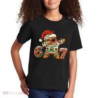 Gingerbread Six Seven 67 Ice Cream Drip Christmas Kids T-Shirt thumb 2