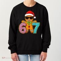 Gingerbread Six Seven 67 Ice Cream Christmas Women's Sweatshirt thumb 0