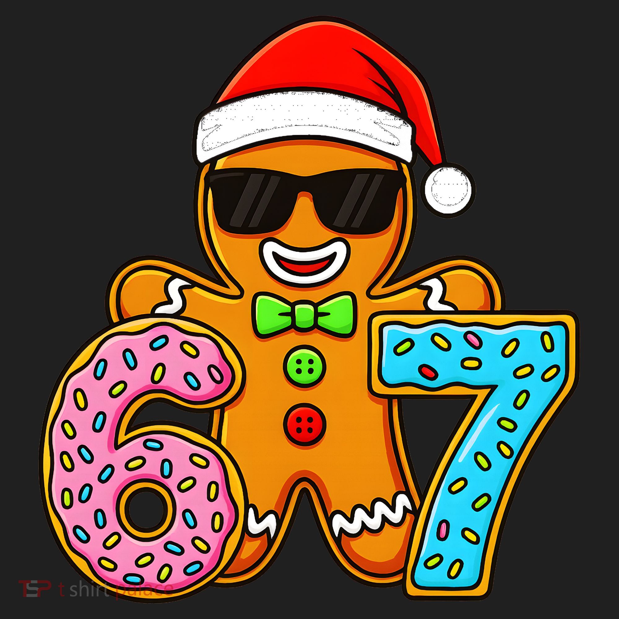 Gingerbread Six Seven 67 Ice Cream Christmas Women's Sweatshirt