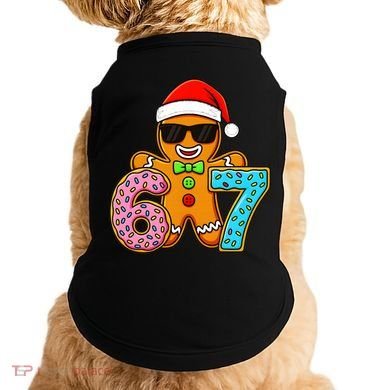 Gingerbread Six Seven 67 Ice Cream Christmas Doggie Tank