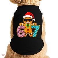 Gingerbread Six Seven 67 Ice Cream Christmas Doggie Tank thumb 0