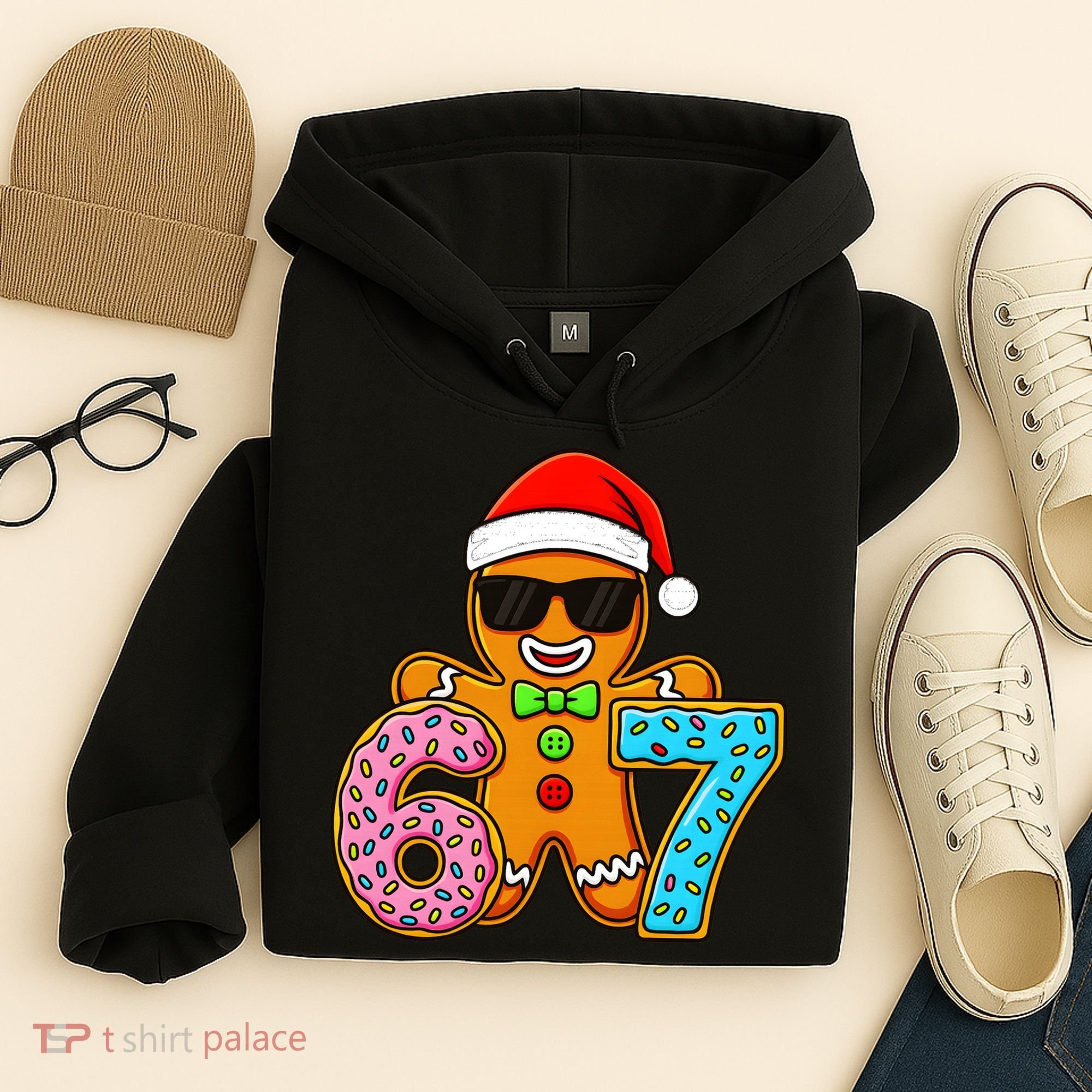 Gingerbread Six Seven 67 Ice Cream Christmas Hoodie