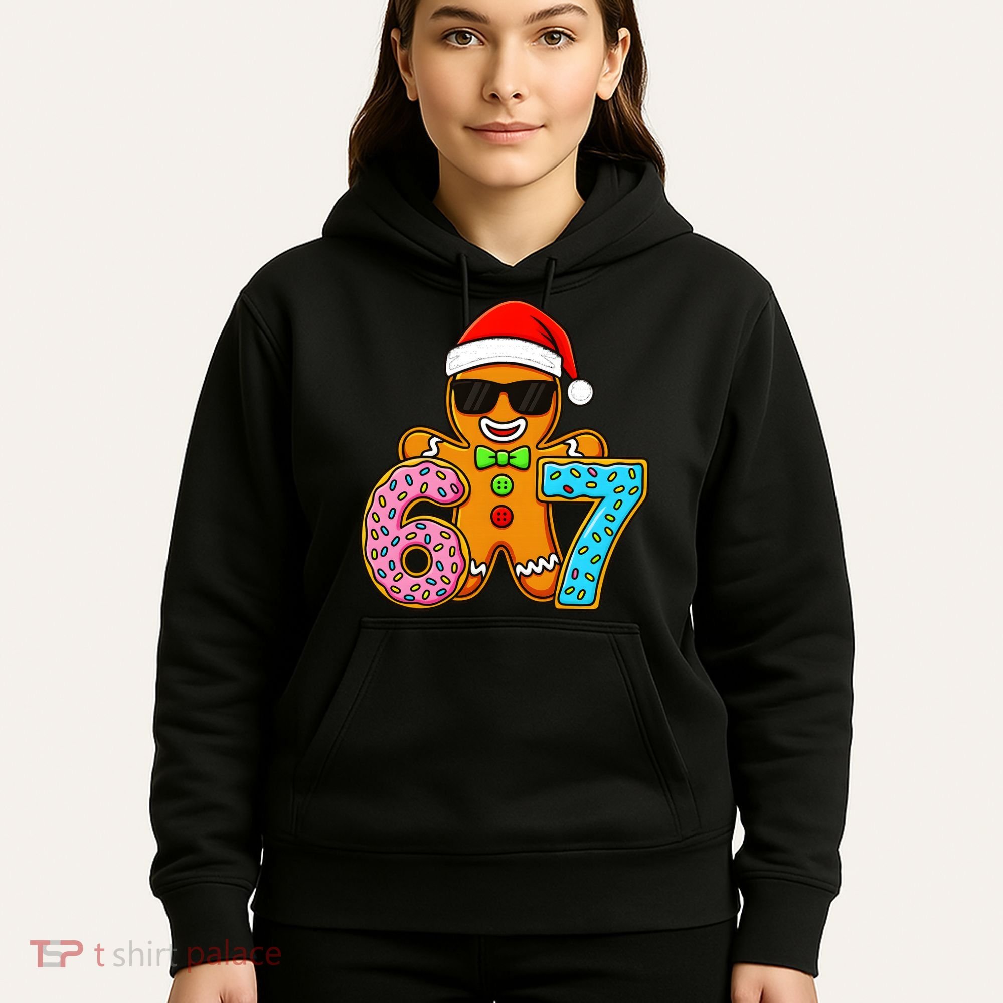 Gingerbread Six Seven 67 Ice Cream Christmas Hoodie
