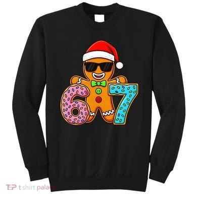 Gingerbread Six Seven 67 Ice Cream Christmas Sweatshirt