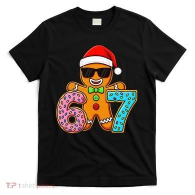 Gingerbread Six Seven 67 Ice Cream Christmas T-Shirt