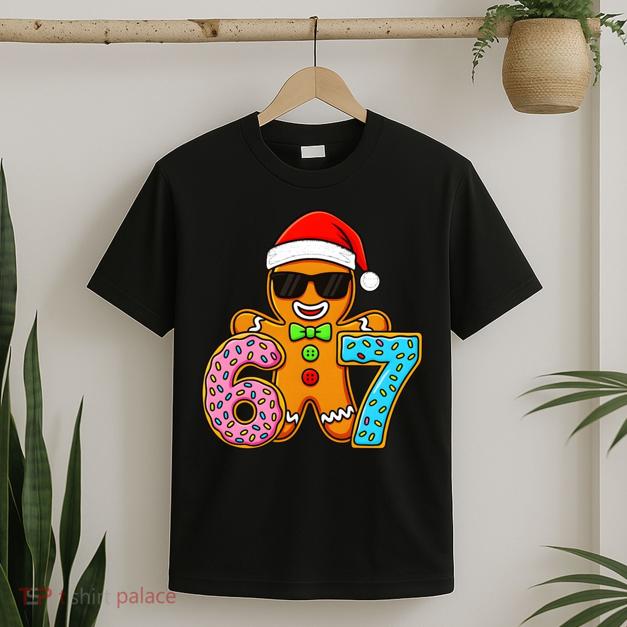 Gingerbread Six Seven 67 Ice Cream Christmas T-Shirt