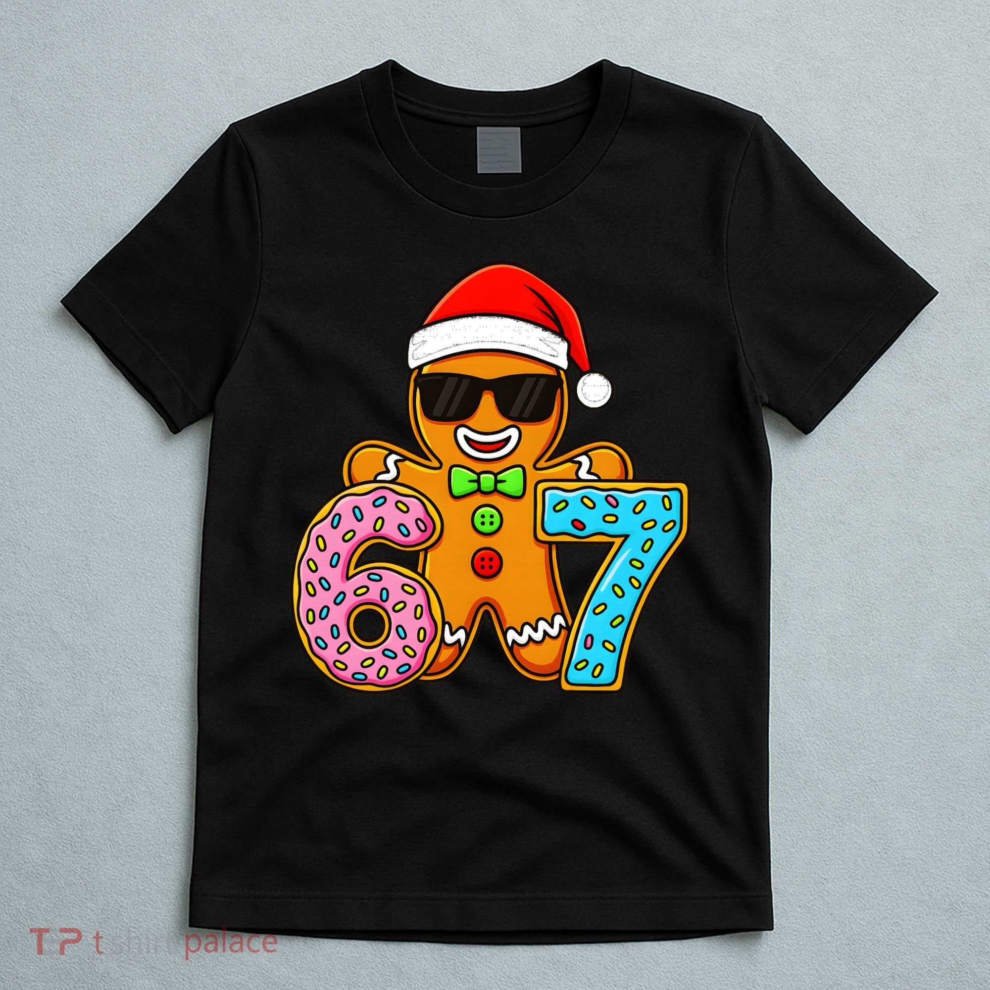 Gingerbread Six Seven 67 Ice Cream Christmas T-Shirt