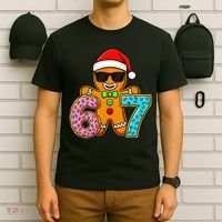 Gingerbread Six Seven 67 Ice Cream Christmas T-Shirt thumb 6