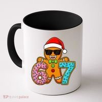 Gingerbread Six Seven 67 Ice Cream Christmas Coffee Mug thumb 0