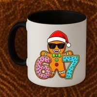 Gingerbread Six Seven 67 Ice Cream Christmas Coffee Mug thumb 2