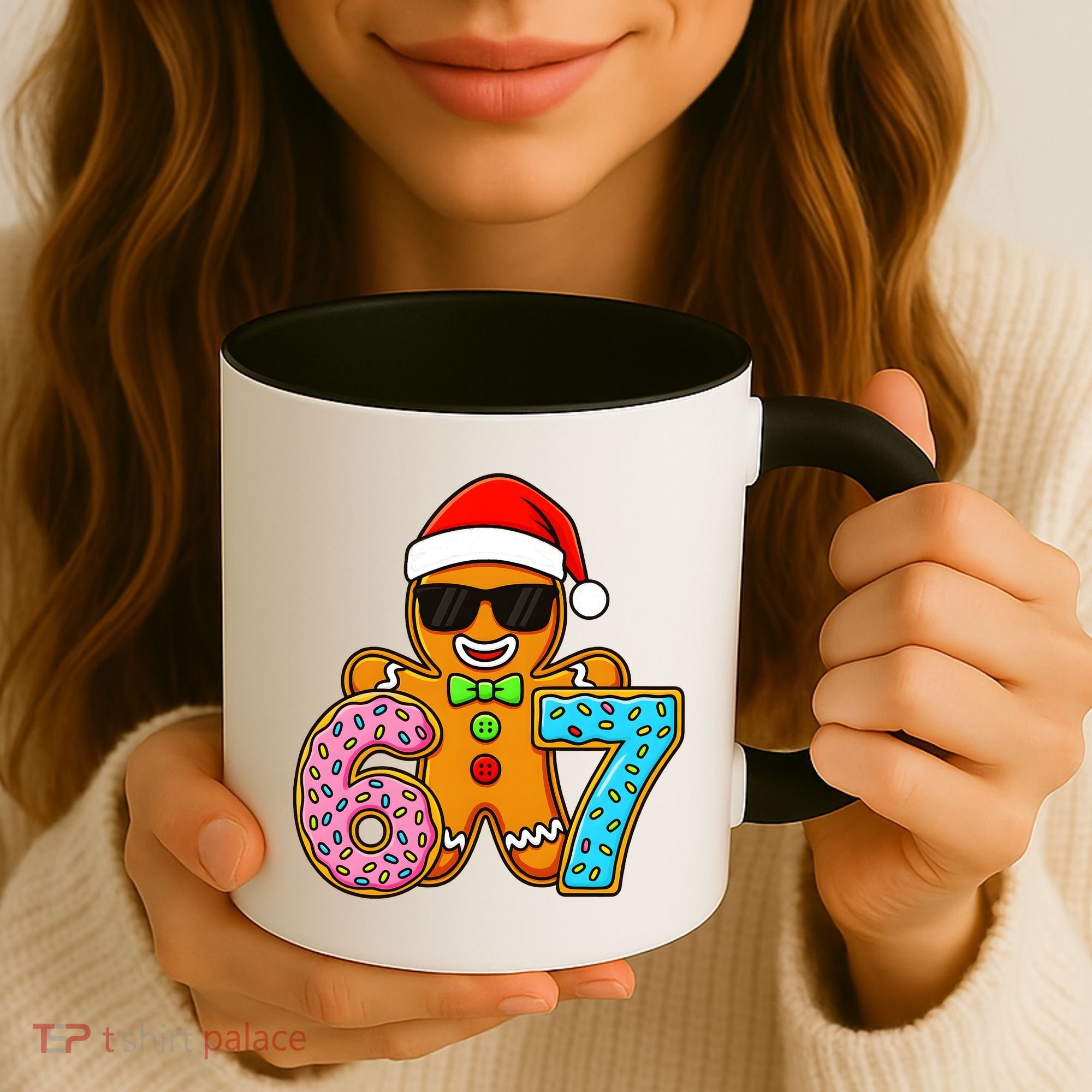 Gingerbread Six Seven 67 Ice Cream Christmas Coffee Mug