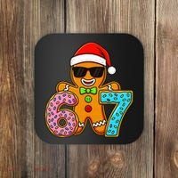 Gingerbread Six Seven 67 Ice Cream Christmas Coaster thumb 0