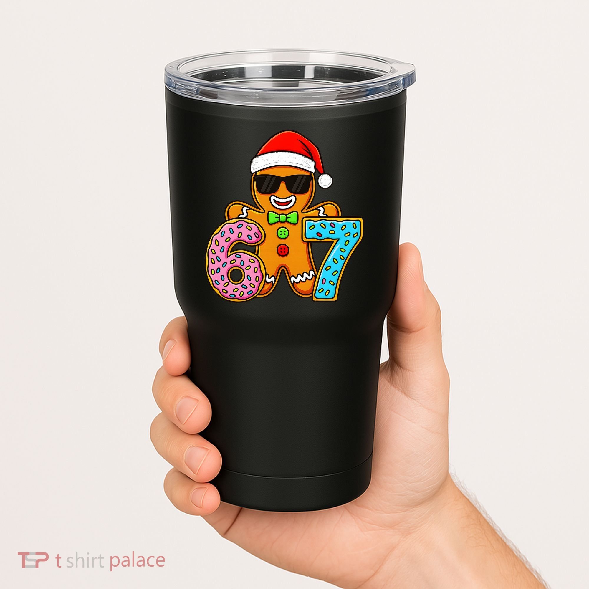 Gingerbread Six Seven 67 Ice Cream Christmas Tumbler