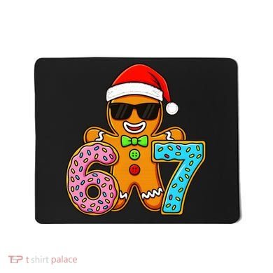 Gingerbread Six Seven 67 Ice Cream Christmas Mousepad