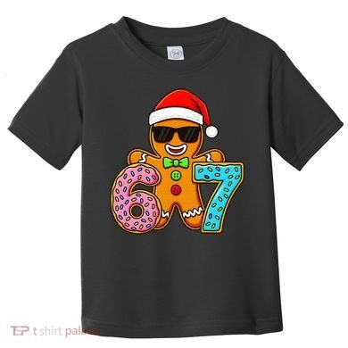 Gingerbread Six Seven 67 Ice Cream Christmas Toddler T-Shirt