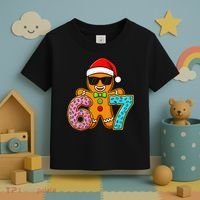Gingerbread Six Seven 67 Ice Cream Christmas Toddler T-Shirt thumb 3