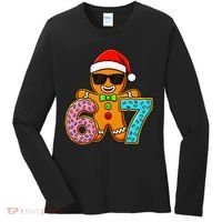 Gingerbread Six Seven 67 Ice Cream Christmas Women's Long Sleeve Shirt thumb 0