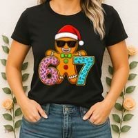 Gingerbread Six Seven 67 Ice Cream Christmas Women's T-Shirt thumb 2