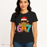 Gingerbread Six Seven 67 Ice Cream Christmas Women's T-Shirt thumb 4