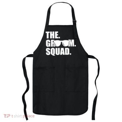 Groom Squad Sunglasses Bachelor Party Apron