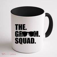 Groom Squad Sunglasses Bachelor Party Coffee Mug thumb 1