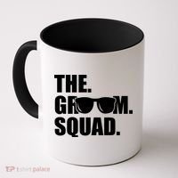 Groom Squad Sunglasses Bachelor Party Coffee Mug thumb 0