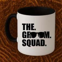 Groom Squad Sunglasses Bachelor Party Coffee Mug thumb 2