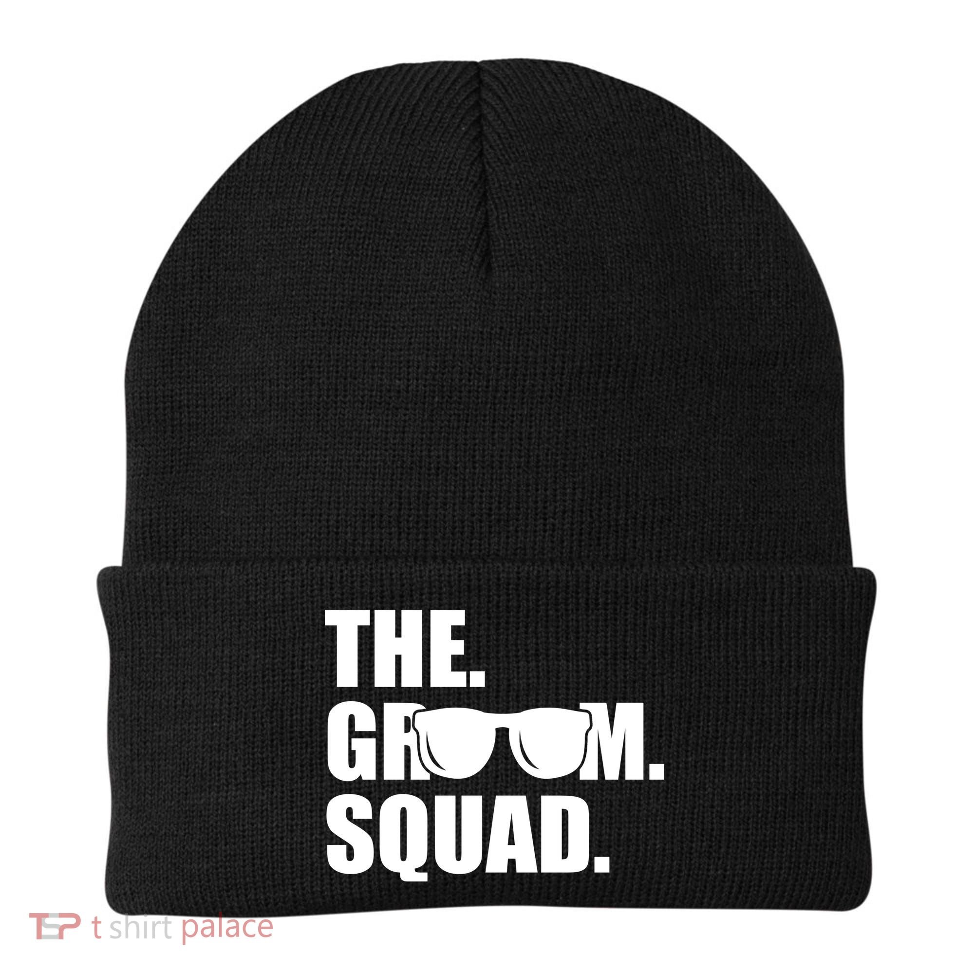 Groom Squad Sunglasses Bachelor Party Beanie