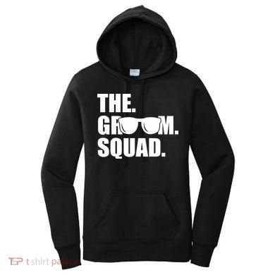 Groom Squad Sunglasses Bachelor Party Women's Hoodie