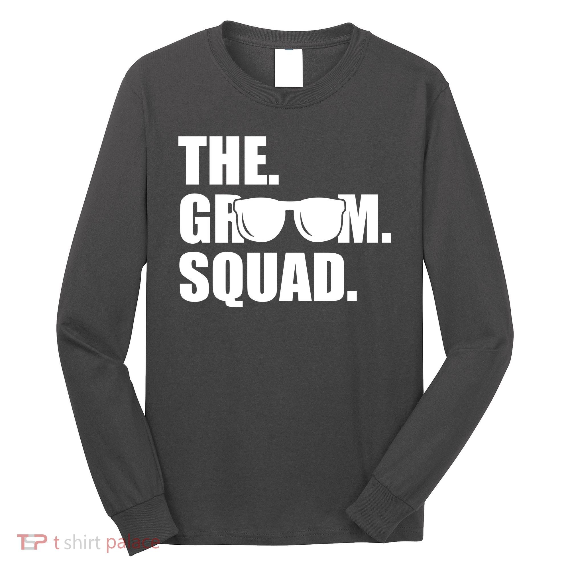 Groom Squad Sunglasses Bachelor Party Long Sleeve Shirt